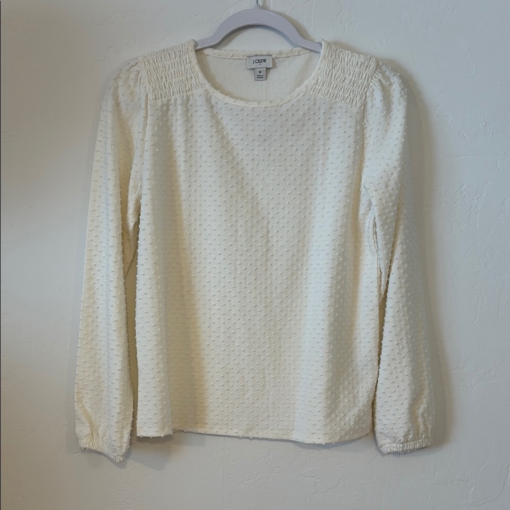 FINAL! NWT! J. Crew Cream Puff Sleeve Blouse